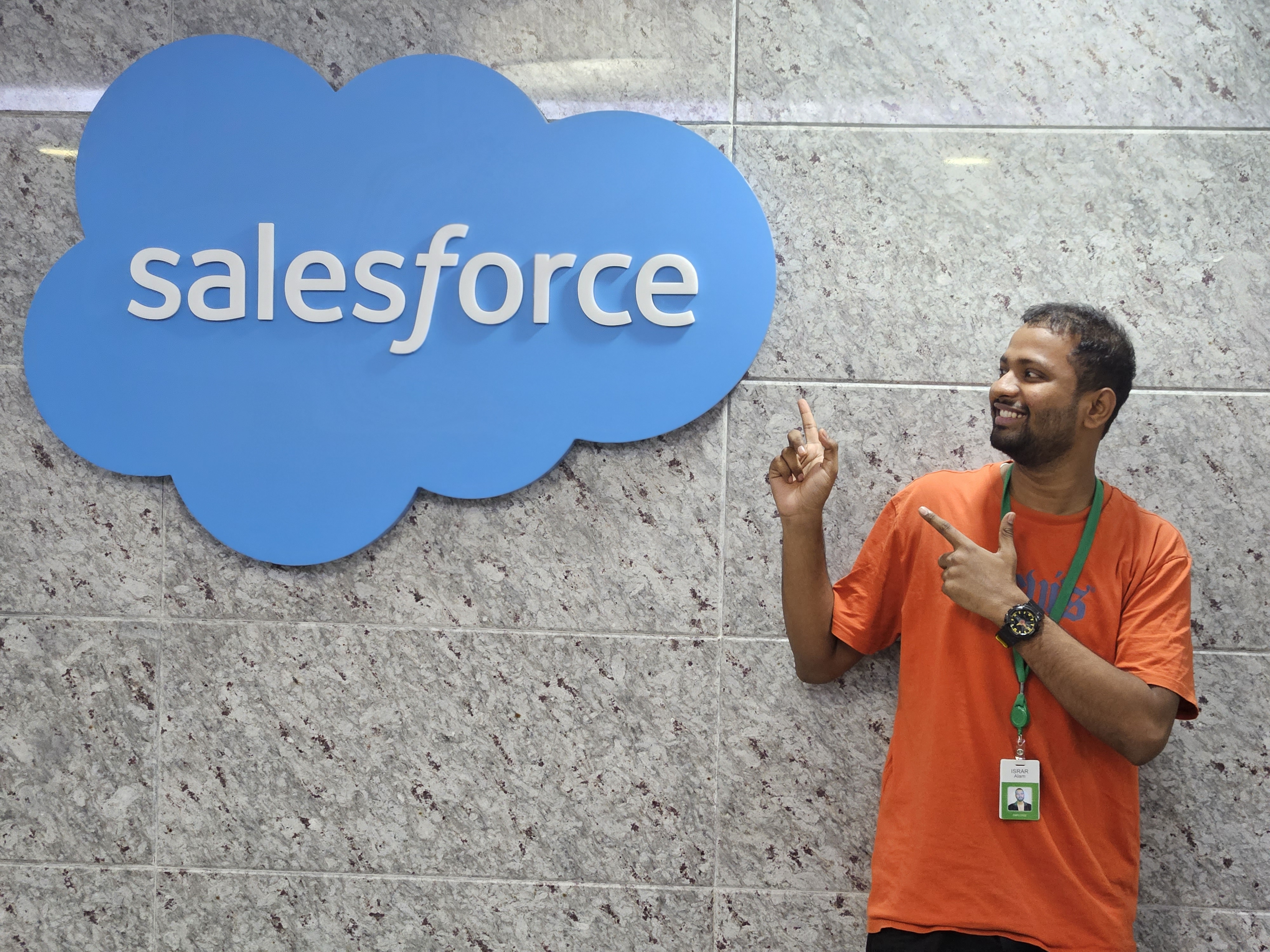Israr at Salesforce HQ